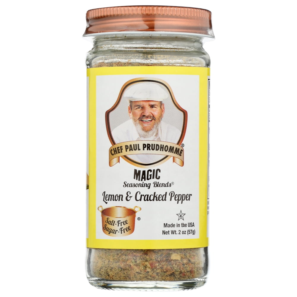 Chef Paul Prudhomme's Magic Seasoning Blends Lemon & Cracked Pepper