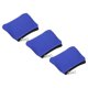 thumbnail image 1 of Uxcell Monedero de 3.5" x 4.7" Pouch, 3 Paquetes de Bolsas Organizadoras Pequeñas con Cremallera de Lona para el Hogar, Azul, 1 of 6