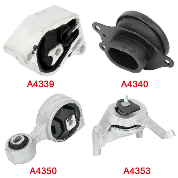 SCITOO A4339 A4340 A4350 A4353 Engine Mount Trans Mounts Compatible with 2007-2012 for Nissan Altima 2.5L 2009-2012 for Nissan Maxima 2.5L 4PCS