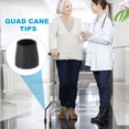 thumbnail image 5 of Quad Cane Tips 1 Inch, 8 Pcs Replacement Foot for Standing Stick Women Men Seniors, Black(Style 1), 5 of 6