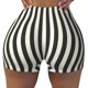 thumbnail image 2 of Fotbe Black And White Thick Stripes Shorts Sin Costuras – Shorts Deportivos de Cintura Alta para Mujer, Elásticos para Gimnasio, Yoga, Running o Ciclismo-Medium, 2 of 8