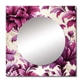 thumbnail image 2 of Designart "Grand Regency Damask II" floral Square Mirror For Wall Decor - Large Pink Square Printed Wall Mirror Art - Square Cottage Mirror - Wall Mounted Square Large Mirror, 2 of 5