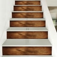 thumbnail image 1 of 100x18cmx13pcs-Stair Riser Sticker Waterproof Tile Decals Self-Adheisve Pattern Faux Weathered Rustic Wood, 1 of 5