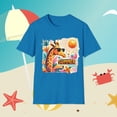 thumbnail image 2 of Summer Vibes Stylish Giraffe Wearing Sunglasses Unisex Softstyle T-Shirt, 2 of 8