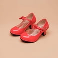 thumbnail image 3 of Owordtank Girls Patent Leather Low Heels Princess Bowknot Pumps Shoes, Girls Formal Dress Shoes for Wedding, 3 of 8