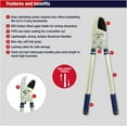 thumbnail image 2 of 8290RS Razorsharp Heavy Duty Telescopic Ratchet Anvil Loppers, Extendable 40 1/2" Handles, Ideal for Cutting Thick Hard To Reach Branches, Powerful Ratcheting Mechanism, 2 of 6