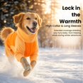 thumbnail image 6 of ROZKITCH Warm Dog Winter Coat Windproof Adjustable Turtleneck Fleece Dog Jacket for Halloween and Christmas Pajamas for Medium Dogs,Orange,2XL, 6 of 7