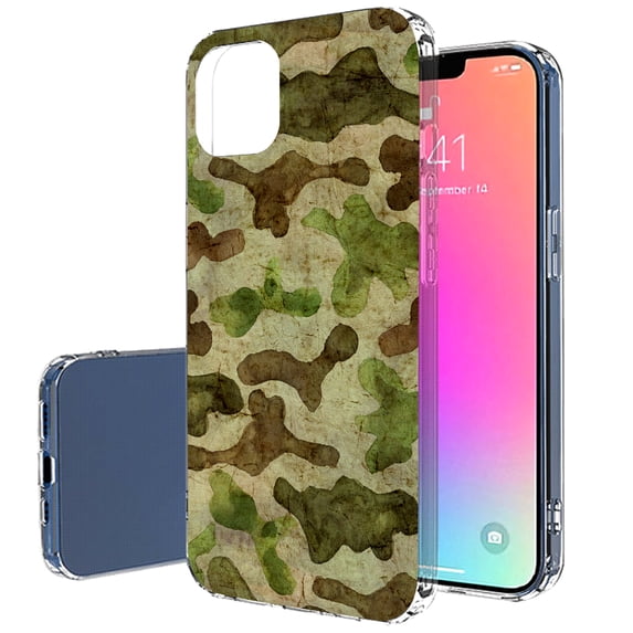 TalkingCase Slim Phone Case Compatible for Apple iPhone 14 Pro Max, Military Camouflage Print, Lightweight, Flexible, Soft, Printed in USA