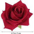 thumbnail image 4 of Horquilla roja, horquilla para mujer y niña, broche de flores artificiales, accesorio para el pelo de novia, para bodas, cócteles, té, festivales, verano (rojo) Sincero Electrónica, 4 of 5