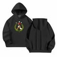 thumbnail image 4 of Spazoro Girls Hooded Sweatshirts, Fashion Cute Print Long Sleeve Soft & Comfy Fall Winter Tops for Girls Black Size 11 T, 4 of 6