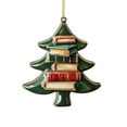 thumbnail image 2 of XWSHYW Adornos Colgantes Colgante de Acrílico de Doble Cara Árbol de Navidad Colgante de Acrílico Libro de Navidad Decoración, 2 of 6