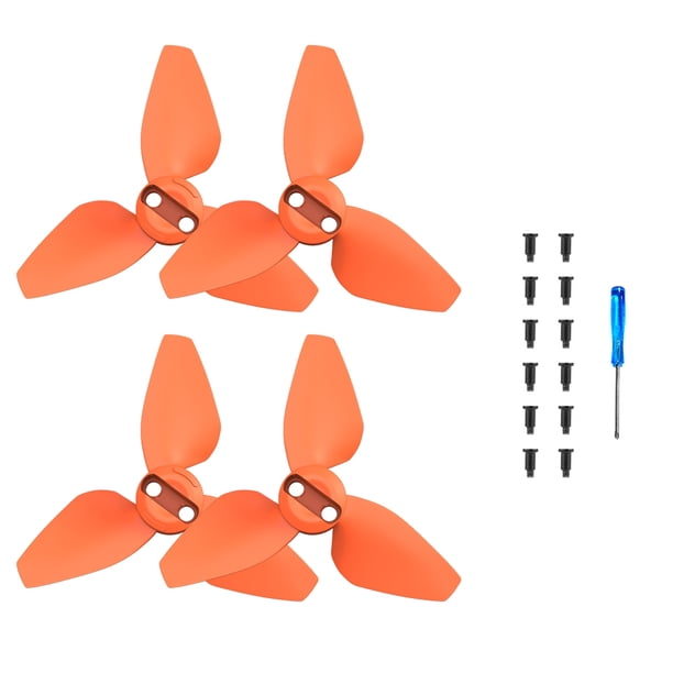 2 Pares Hélices para DJI Neo Drone Cuchillas Coloridas Liberación Rápida() Naranja