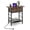 Rustic Brown & Black, variant on Costway End Table with Charging Station, Flip Top Sofa Side Table with USB Ports,Outlets&Shelf Rustic Brown & Black