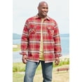 thumbnail image 3 of Boulder Creek By Kingsize Men's Big & Tall Fleece-Lined Flannel Shirt Jacket, 3 of 3