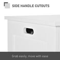 thumbnail image 4 of CoSoTower Large Storage Box Storage Trunk Cabinet Container with Lid and 2 Safety Hinges, White, 4 of 7