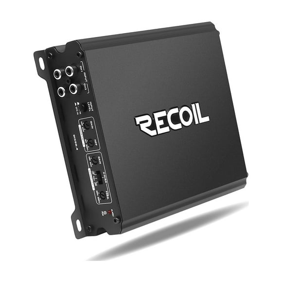 Recoil DI550.4 Amplificateur Audio de Voiture 4 Canaux Classe D, Puissance Max 1,040 Watts, 2-4 Ohms Stable, Alimentation Mosfet, Pontable