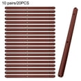 thumbnail image 1 of 10 Pair Rail Bedside Table Pulley Track Side Mounted Wheel Type Slide Rail Brown, 1 of 9