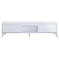 thumbnail image 2 of ACME Raceloma TV stand in LED, White & Chrome Finish, 2 of 6