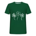 thumbnail image 2 of Hombro Frío Tops Día de San Patricio Impreso Cuello Redondo Gota Hombro, Manga Corta Casual de los Hombres, 2 of 3