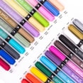 thumbnail image 3 of ZEYAR Acrylic Paint Pens, Extra Fine, Permanent & Waterproof Ink, AP Certified, Great For Rock, Wood, Glass, Metal, Ceramic and More (24 Colors), 3 of 8