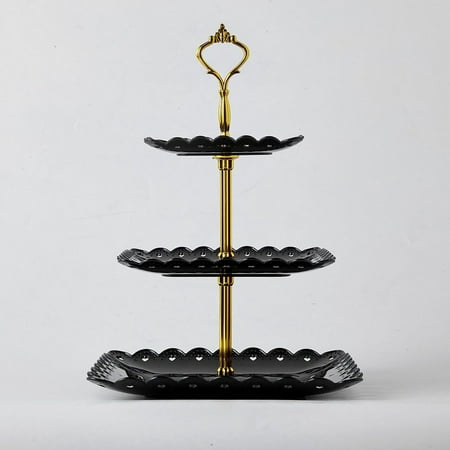 

GLFILL Three-Tier Cake Tray Afternoon Tea Dessert Tray Party Cake Tray Decoration