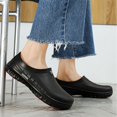 thumbnail image 3 of Dakaela Chef Shoes for Men Slip Resistant Kitchens Work Mules Waterproof Casual Slip on Clogs Black 7.5, 3 of 7
