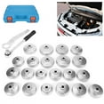 thumbnail image 3 of Fdit Oil Filter Cap Remover Tool,Remover Tool Kit,23Pcs Cup Type Oil Filter Wrench Removal Socket Adapter Remover Tool Kit W/Spanner, 3 of 8