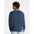 thumbnail image 3 of No Boundaries Ribbed Crewneck Sweater with Long Sleeves, Men's XS-3XL, 3 of 5