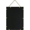 thumbnail image 6 of Arikago Gold Hanging Mirror with Chain, 12 x 16 Inch Rustic Wall Decor for Bathroom, Entry, Dining Room, and Living Room. Metal Rectangle Vanity Mirror, Decorative Mirror., 6 of 6