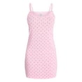 thumbnail image 5 of No Boundaries Sleep Pointelle Knit Slip Dress, Women’s XXS-3X, 5 of 5