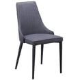 thumbnail image 1 of Moe's Chaise d'Appoint Rembourrée Hazel Gris Foncé (Lot de 2), 1 of 3