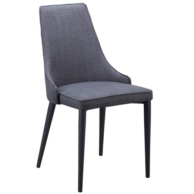Moe's Chaise d'Appoint Rembourrée Hazel Gris Foncé (Lot de 2)