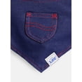 thumbnail image 4 of Kacey Lee Denim Pocket Pet Bandana for Cats and Dogs, Blue, Extra Small/Small, 4 of 6