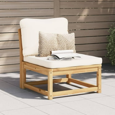 vidaXL Patio Sofa with Cushions Solid Wood Acacia