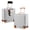 Silver, variant on 20" Carry on Luggage, Zipperless ABS/PC Hardside Suitcase with TSA Lock, USB Charging Port & 360 Spinner Wheels, Black