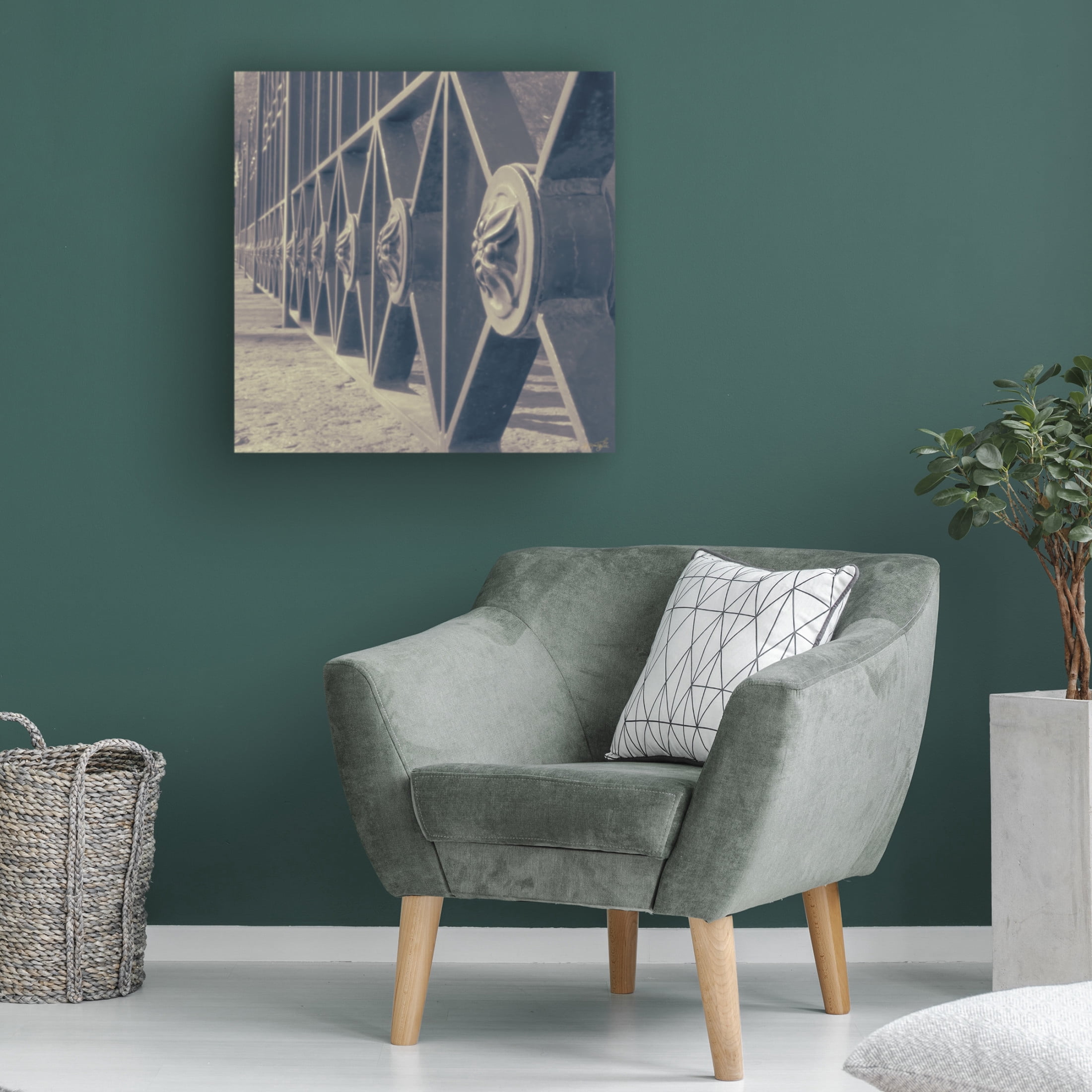 Canvas Wall Art - Life BeautifuLEE 'Iron Decor' Wall Art for Living Room, Bedroom, or Office Décor by Trademark Fine Art - 14 x 14 Inches