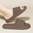 thumbnail image 3 of Pillow Slippers for Women and Men House Slides Shower Sandals (Brown 38), 3 of 4