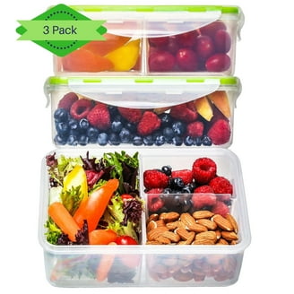 Munchkin Bento Lunch Box Per Bambini In Acciaio Inox Con Utensili | 5 Scomparti, Manico, Colore Giallo, 17960 - copertina