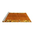 thumbnail image 2 of Ahgly Company Machine Washable Indoor Rectangle Abstract Yellow Modern Area Rugs, 4' x 6', 2 of 4