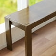 thumbnail image 6 of Solid Wood Bench 47" Farmhouse Dining Bench Brown Narrow Entryway Bench for Dining Room, Living Room, Kitchen, Hallway, Window, 6 of 15