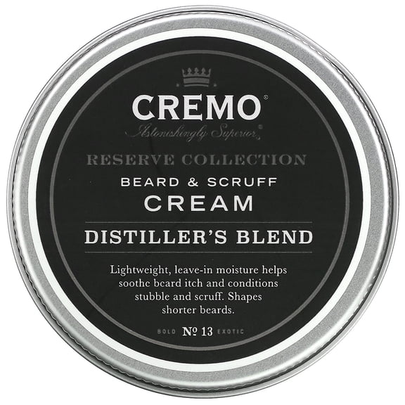 Reserve Collection, Beard and Scruff Cream, Distiller's Blend, Reserve Blend, 4 oz (113 g), Cremo