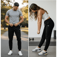 thumbnail image 4 of SAS Signature Unisex Sweatpants – Minimal Streetwear Joggers for Men & Women | Fitness Performance Joggers | Soft Relaxed Fit, 4 of 8