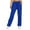 Dark Blue #011, variant on Mohiass Straight Leg Sweatpants for Women Casual Elastic Drawstring High Waisted Joggers Wide Leg Lounge Pants with Pockets Dark Blue M