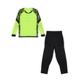 thumbnail image 5 of Haitryli Youth Boys Soccer Jersey Uniform Goalkeeper Goalie Outfits Long Sleeve Padded Shirts with Pants Set Fluorescent Green 7-8, 5 of 7