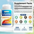 thumbnail image 2 of 2 Pack Best Naturals L-Lysine 500 mg 250 Tablets, 2 of 7