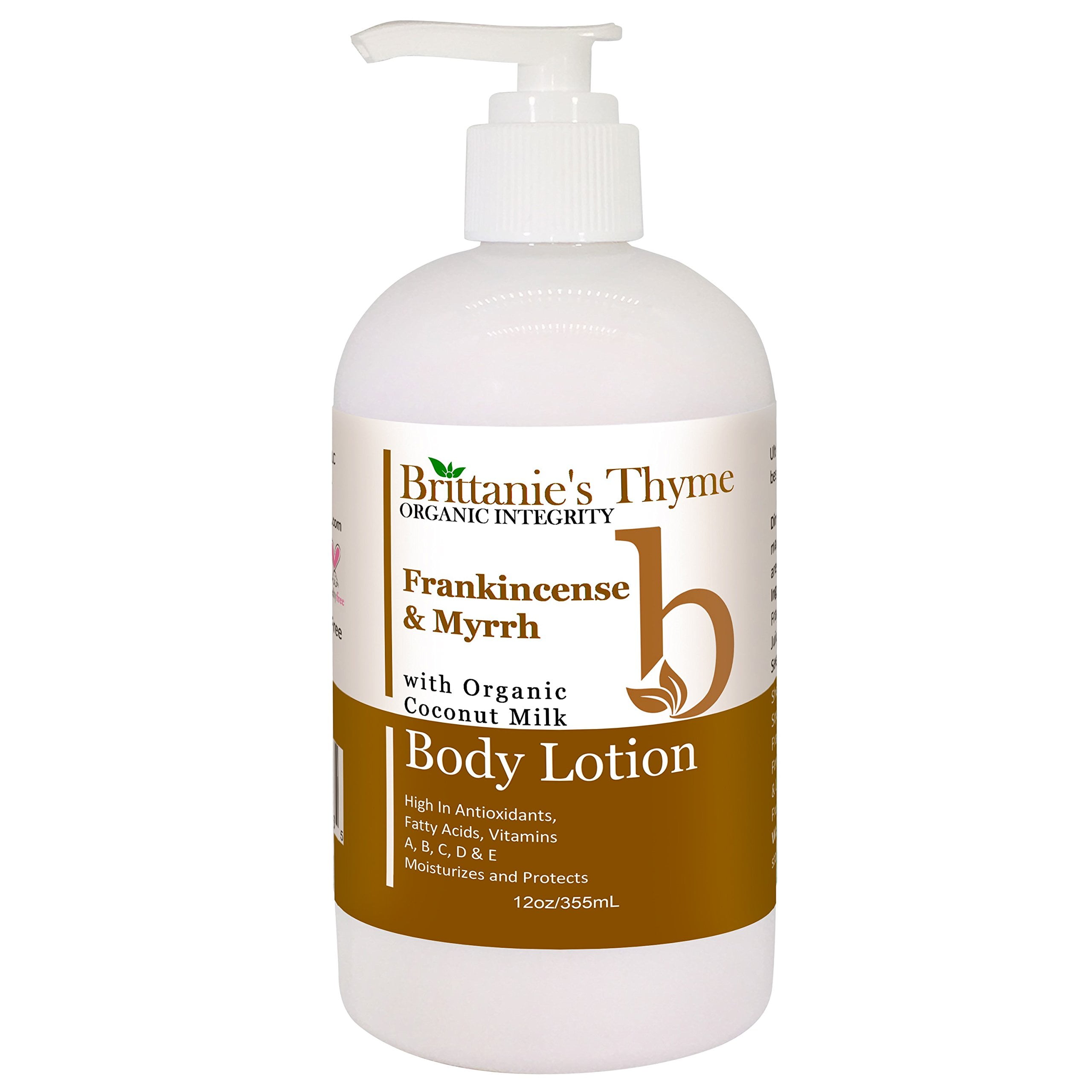 Brittanie's Thyme Body Lotion Frankincense and Myrrh 12 oz