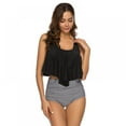 thumbnail image 1 of Women Two Piece Swimsuit High Waisted Bikini Ruffle Bathing Suits, 1 of 8