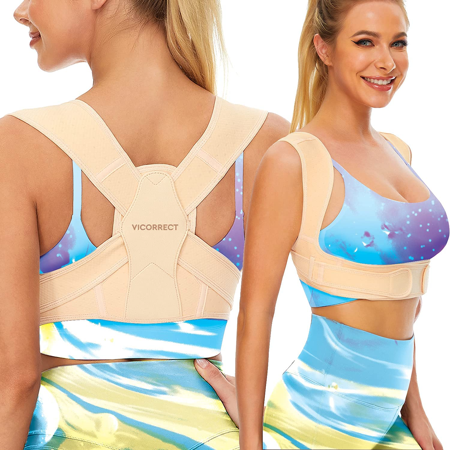 Posture Corrector for Women and Men, Adjustable upper back straightener posture corrector and Providing Pain Relief from Neck, Shoulder, and Upper Back