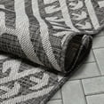 thumbnail image 7 of Well Woven Medusa Cascade Modern Tribal Grey 2'7" x 9'10" Runner Indoor Outdoor Rug, 7 of 7