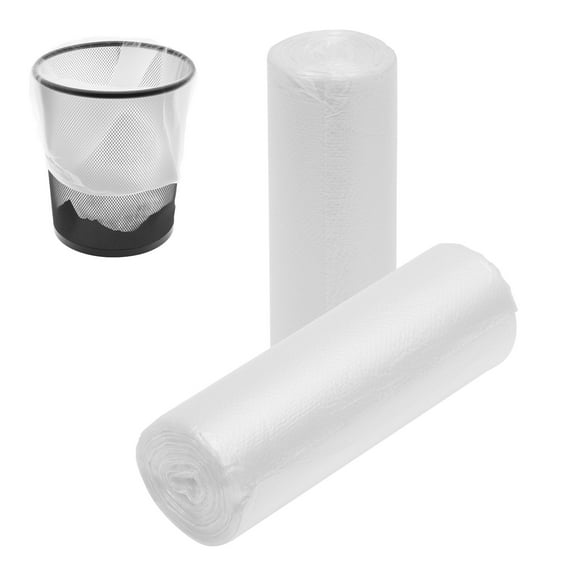 Grusce 2 Rolls Trash Bags, 3.2 Gallon 100 Count Thickened Plastic Garbage Bags, for Kitchen Bathroom Bedroom Toilet Waste Bin